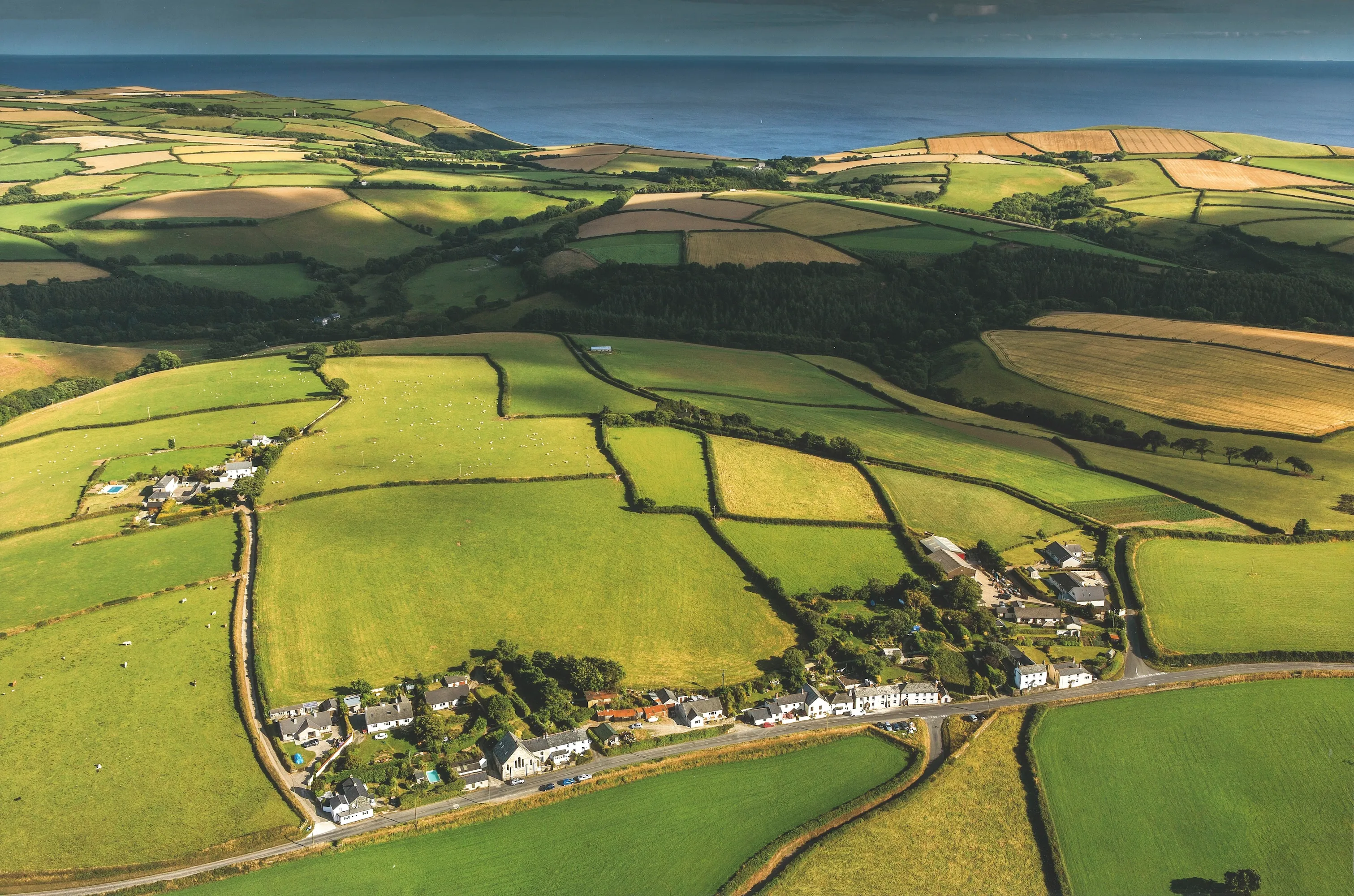 Aerial view of the Old Sunday School